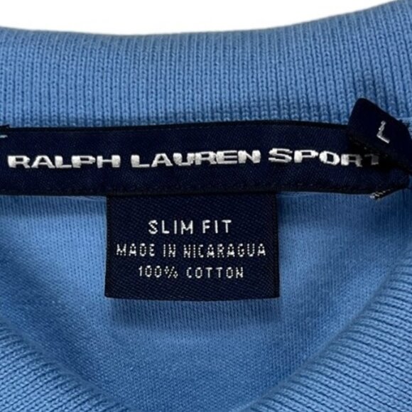 Ralph Lauren Sport Polo 100% Cotton Slim Fit Size Large Might fit Like a Medium - Picture 4 of 14